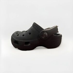 Crocs Kids Classic Clogs Black Size C7